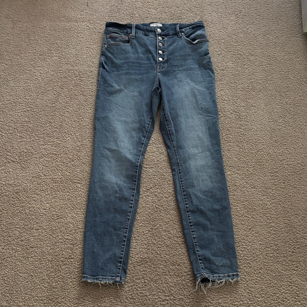 Good American Dark Blue High Waisted Jeans size 10/30